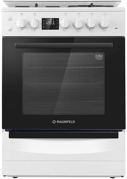 Газовая плита с электрической духовкой MAUNFELD MGC60ECW05