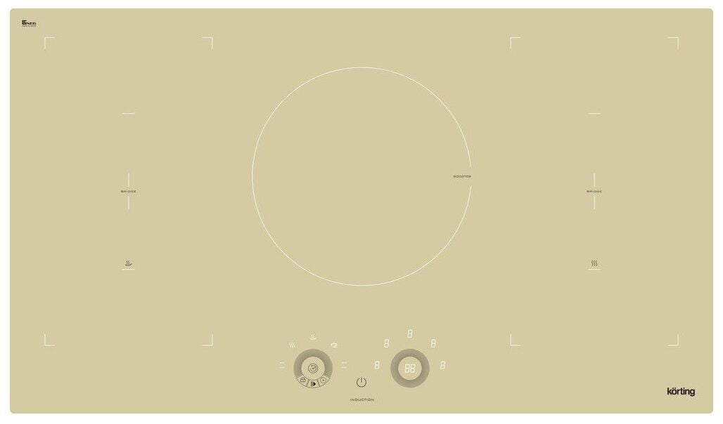 Индукционная варочная панель Korting HIB 95760 BB Smart RU, бежевая