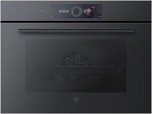 Духовой шкаф V-ZUG Combair V6000 45P черное стекло C6T-21059